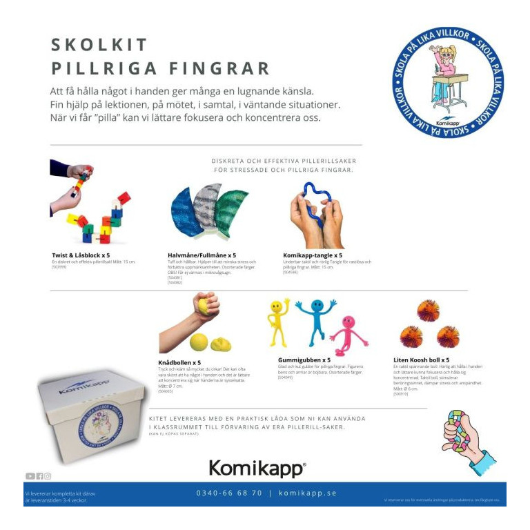 Skolkit för pillriga fingrar